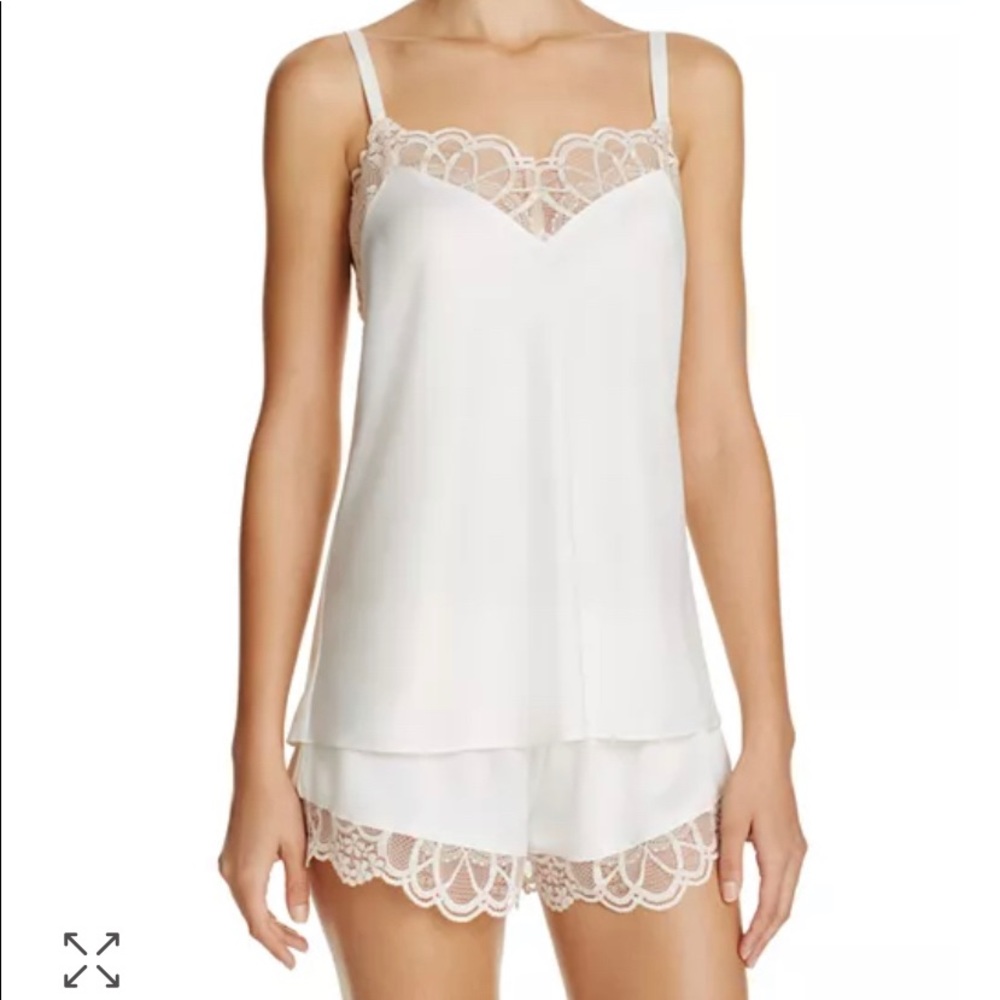 Ivory Flora Nikrooz Gabby Charmeuse Cami Tap Set